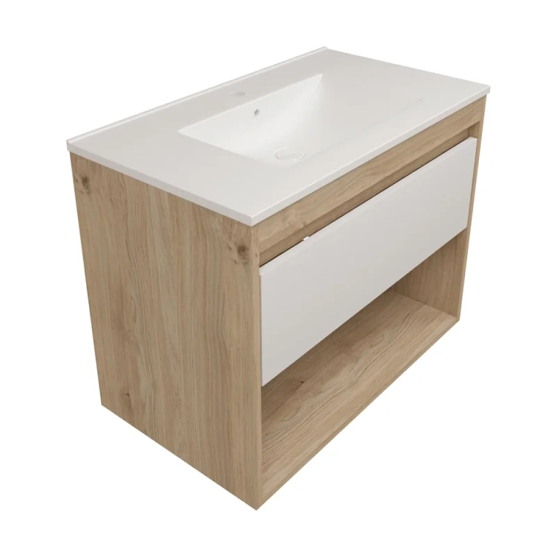 Фасад для тумбы в ванную Teymi 80 см Vitra цвет белый T60414 ЦБ-00272680