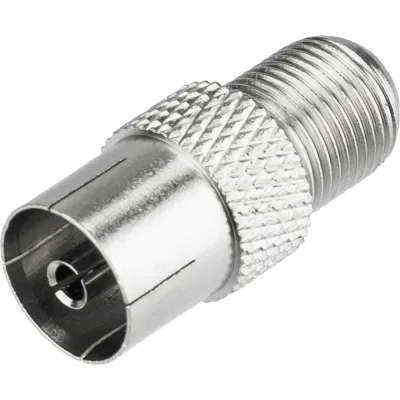 Антенный переходник, гнездо F - гнездо ТВ, RG-6 REXANT 06-0024-A