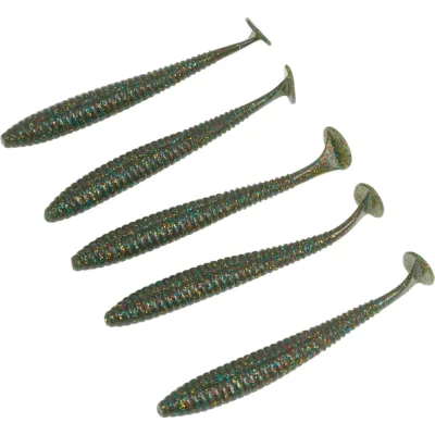 Съедобные искусственные виброхвосты LUCKY JOHN LJ Pro Series S-SHAD TAIL 3.8in, цвет F08, 5шт. 140145-F08