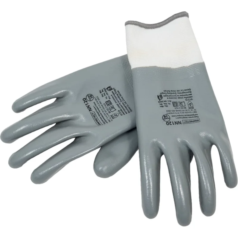 Нейлоновые перчатки с полным нитриловым покрытием Armprotect р10 NN120 4631161388292