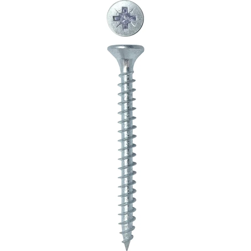 Универсальный саморез Rizzel Pz 3,0x35 белый цинк 14000 шт 00-00464299