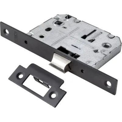 Сантехническая защелка с отверстием для завертки PUERTO черный INLB 1070 Black