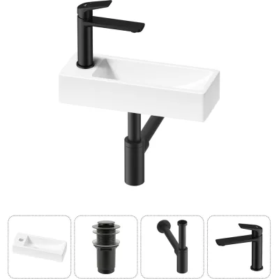 Комплект Wellsee 4 в 1 Lavinia Boho Bathroom Sink накладная/подвесная раковина 38x14 см 20215918R