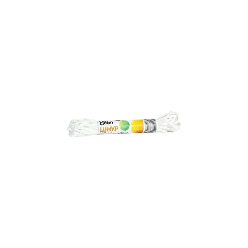 Вязаный шнур Fun Clean полипропиленовый, 3 мм, 10 м, белый 12463