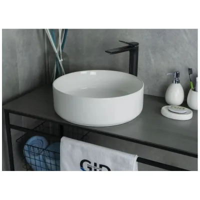Раковина Gid N9424 накладная белая 40x40x12 51179