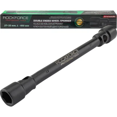 Ключ балонный двусторонний Rockforce 27х32мм RF-6772732-EURO(64326)