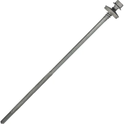 Саморез для сэндвич-панелей HARDWEX ТМ HWX16-P20-6.3/5.5x190 мм, св.№6, RUSPERT, RAL 7047, 50 шт. 5190002408937