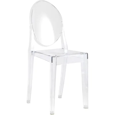 Обеденный стул для кухни Стул Груп victoria ghost new, пластик, прозрачный XH-8071 transp