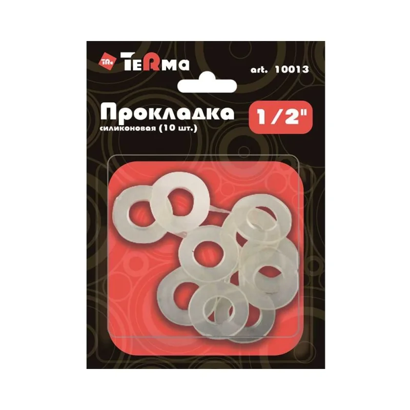 Прокладка Terma 1", силиконовая, 4 шт, в блистере 10022 28080