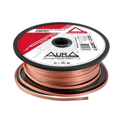 Акустический кабель AurA OFC, прозрачный, 2.5мм2, 50м. катушка SCC-3251