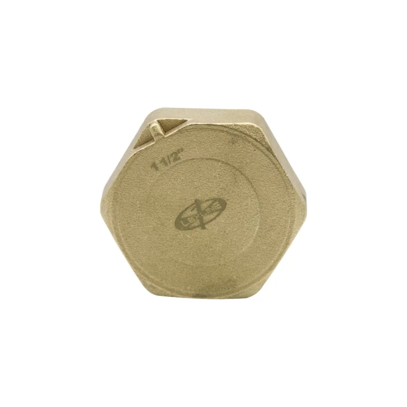 Заглушка LEXLINE 1 1/2'' вн, латунь, с контрольным отверстием, 40 551744