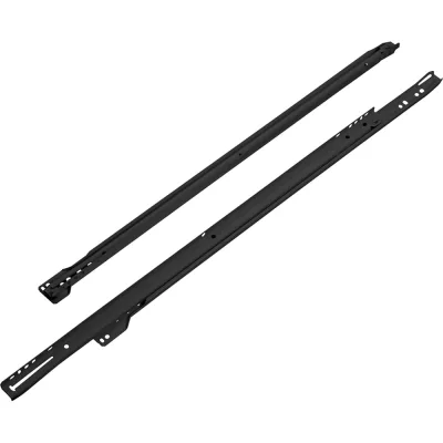Комплект роликовых направляющих Lemax PROF 550 мм (толщина 0.8 мм), черный NR-08-BL1-550