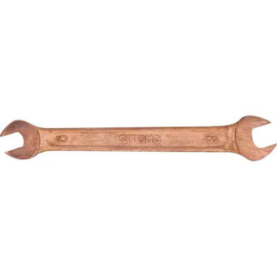 Двусторонний гаечный ключ Sitomo 6x8 мм, омедненный 100301
