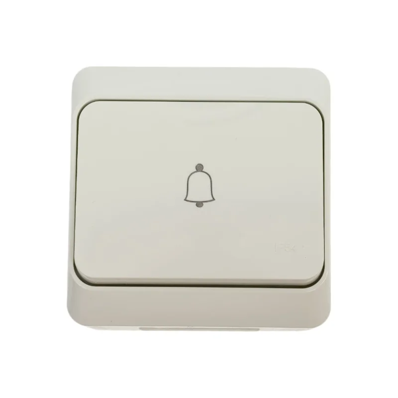 Кнопка звонка TOKOV ELECTRIC оп nix 10а ip54 250в бел. TKE-NX-DB-C01-IP54
