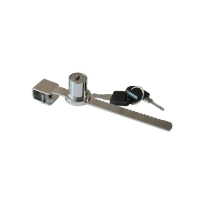 Накладной реечный замок Mebax хром, L140 00-00002654