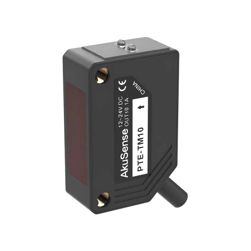 Оптический Датчик Однолучевой световой барьер AKUSENSE PTE-TM10AP Sn=10000 мм PNP NO/NC (Программ) 10...30 VDC кабель 2 м 07-00037855