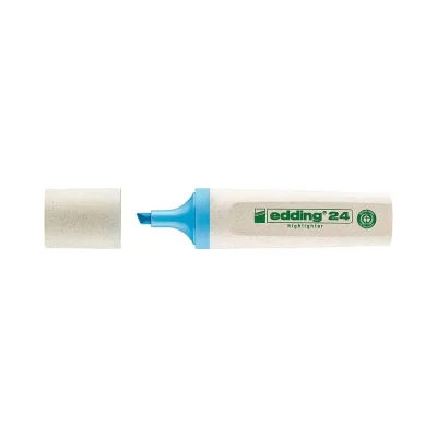 Текстовыделитель EDDING 24 EcoLine скошенный наконечник, 2-5 мм, голубой E-24#10