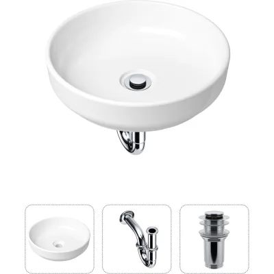 Накладная раковина для ванной Lavinia Boho Bathroom Sink Slim в комплекте 3 в 1 21520163