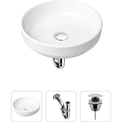 Накладная раковина для ванной Lavinia Boho Bathroom Sink Slim в комплекте 3 в 1 21520164