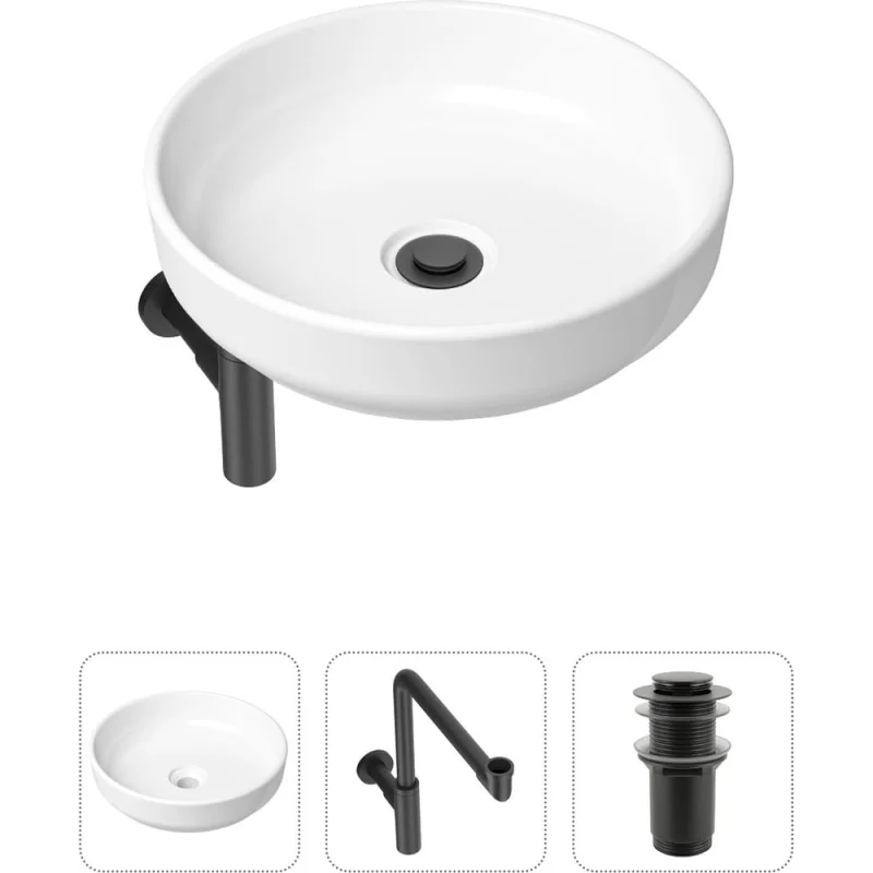 Накладная раковина для ванной Lavinia Boho Bathroom Sink Slim в комплекте 3 в 1 21520209