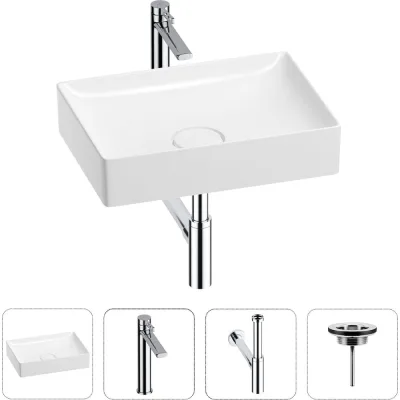 Раковина для ванной Wellsee Pure BY в наборе 4 в 1 201002666