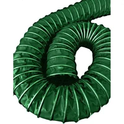 Воздуховод полимерный СL VINIL 120 мм, 5 мм, CLIP, зеленый TEX 120/5G