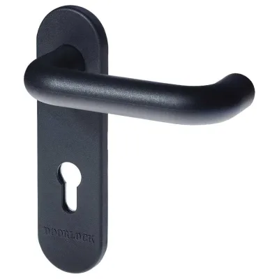 Гарнитур для пожарных дверей Doorlock v s38kp/f pz72 серия variant, на короткой накладке, черный, подпружиненный, а=60-90мм 79057
