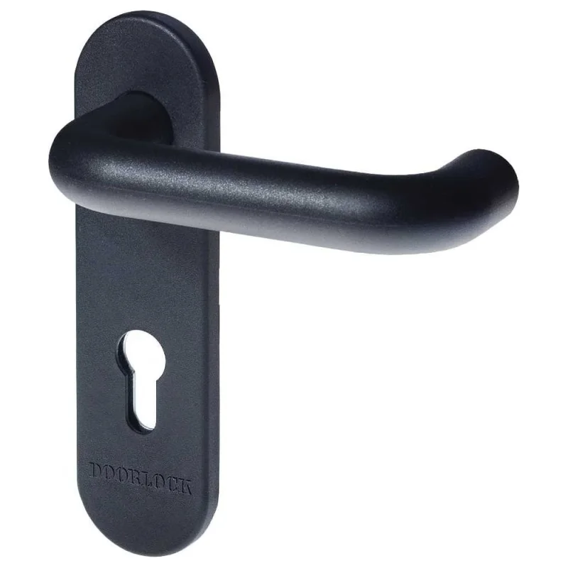 Гарнитур для пожарных дверей Doorlock v s38kp/f pz72 серия variant, на короткой накладке, черный, подпружиненный, а=60-90мм 79057