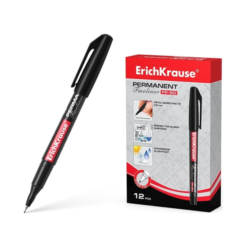 ΠΠ΅ΡΠΌΠ°Π½Π΅Π½ΡΠ½ΡΠΉ Π»ΠΈΠ½Π΅Ρ ErichKrause FP-50, ΡΠ²Π΅Ρ ΡΠ΅ΡΠ½ΠΈΠ» ΡΠ΅ΡΠ½ΡΠΉ 37068