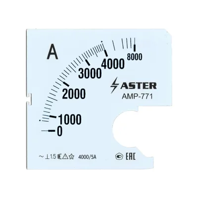Шкала к амперметру ASTER amp-771 4000/5 а SC771-4000