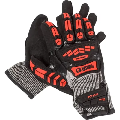 Противоударные антипорезные перчатки COVERGUARD EUROCUT IMPACT 200 красные, 10 1CHIC30 5450564040359