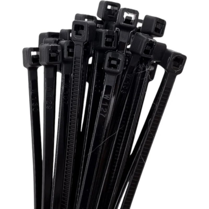 Нейлоновые стяжки HEADROCK черные, 3x200, 100 шт. 278-100-3200