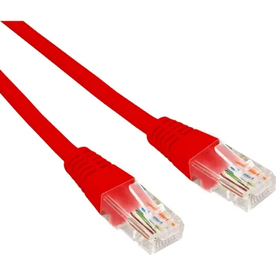 Патч-корд U/UTP REXANT CAT 6, RJ45-RJ45, 26AWG, LSZH, красный, 0,3м 02-0293-03