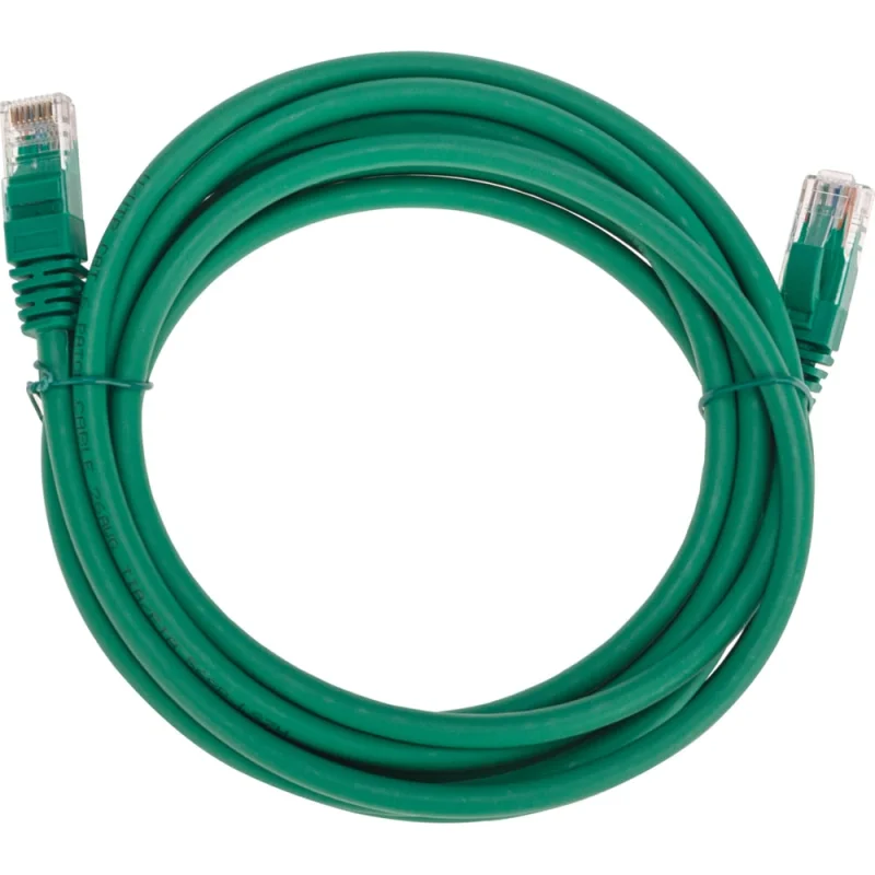 Патч-корд U/UTP REXANT CAT 6, RJ45-RJ45, 26AWG, LSZH, зеленый, 3м 02-0296-3