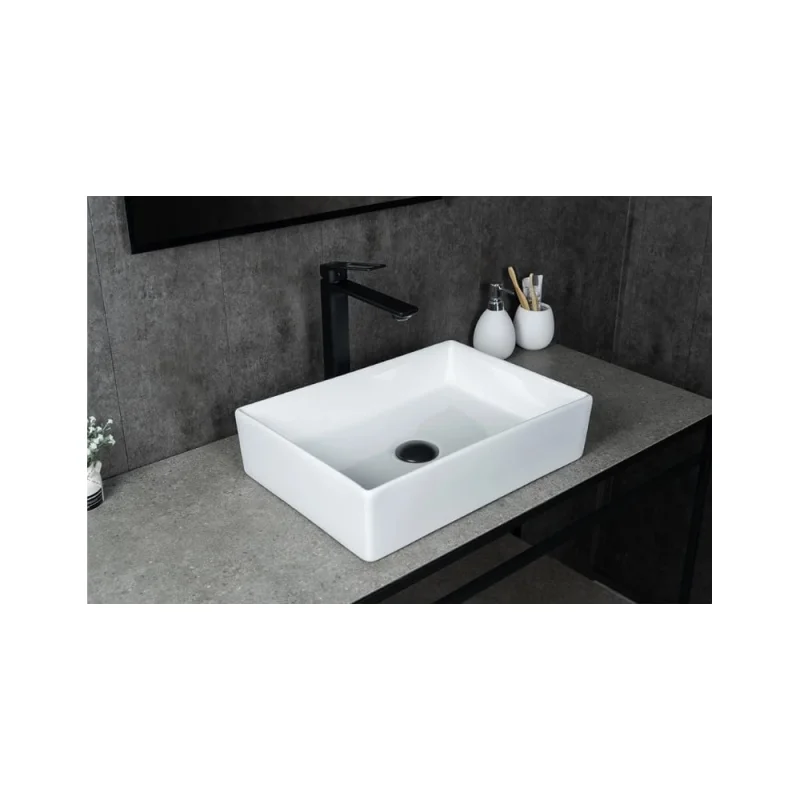 Раковина накладная Gid N1204 белая 45x32x11 51225