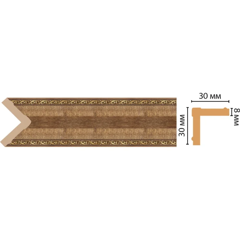 Π£Π³ΠΎΠ» Decomaster ΠΠ 30x30x2400 ΠΌΠΌ 116-3