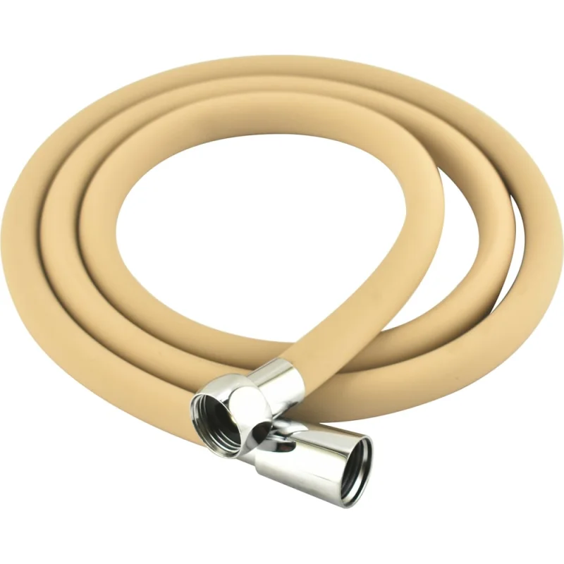 Шланг для душа Melodia della vita WONDER SILICONE ANTI-TWIST, 1/2х"1/2" конус, нержавеющая сталь, d15, L150 см, бежевый MKP34439BLbg 18892