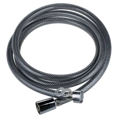 Шланг для душа ELKA 1/2"-1/2", 200 см, пвх, сетка черно-серый ТД.030465
