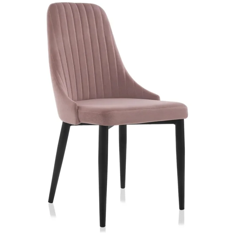 Стул на металлокаркасе Woodville kora light purple/black 15094