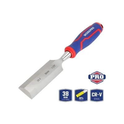 Стамеска-долото WORKPRO 38 мм, CR-V кованая сталь WP243012