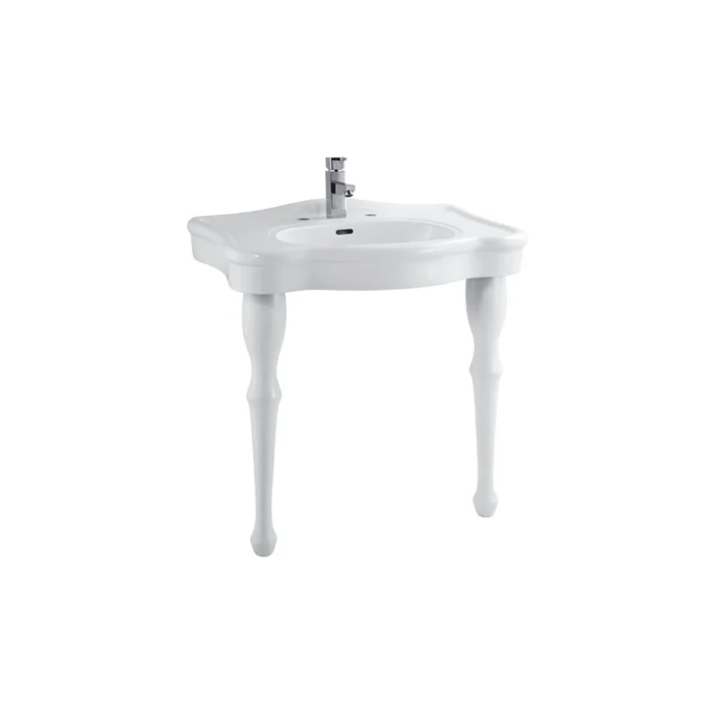 Раковина на двух фигурных ножках Creo Ceramique ORLEANS 810x550x855, с креплениями OR3300+OR3310 00047912