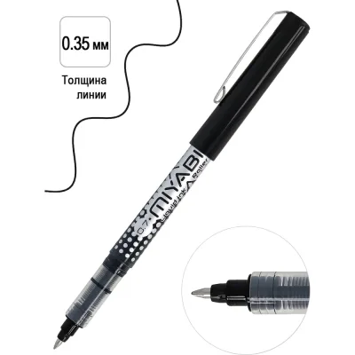 Роллер Penac miyabi 0.7 мм, черный, в блистере LP0107-BK-06/B