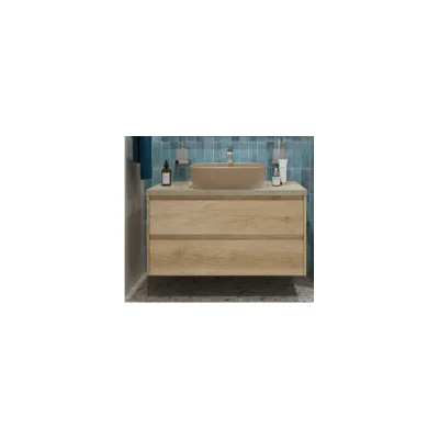Подвесная тумба со столешницей и накладной раковиной BelBagno KRAFT 80 KRAFT80RNN-KEPMCO-1302H316-SET