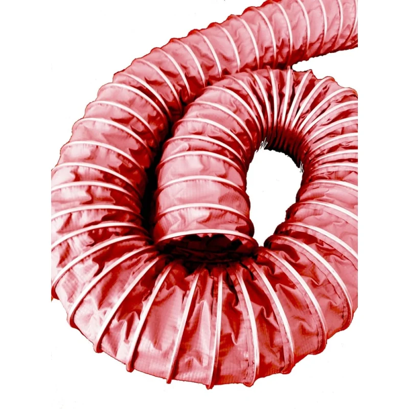 Воздуховод полимерный СL VINIL 110 мм, 5 м, CLIP, красный TEX 110/5R