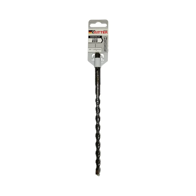 Бур SDS+ Eco 2-plus 14x175/260 мм, W-образная увеличенная твердосплавная напайка, спираль с доп. пазом для быстрого пылеотвода RITTER PS10214260