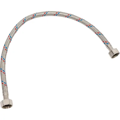 Подводка гибкая для воды FRESSO Г1/2"-Г1/2", 50 см 573-219