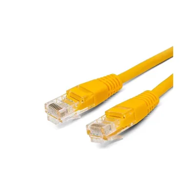 Кабель патч-корд U/UTP 5e кат. 5м FL-U5-5M-Y 26AWG(7x0.16 мм), омедненный алюминий (CCA), PVC, жёлтый Filum 00-00872972