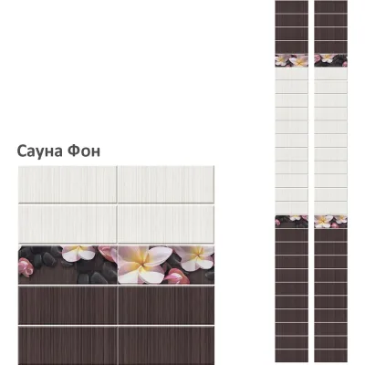 Панель КронаПласт ПВХ Unique Сауна фон 12 шт 00-00057445/12