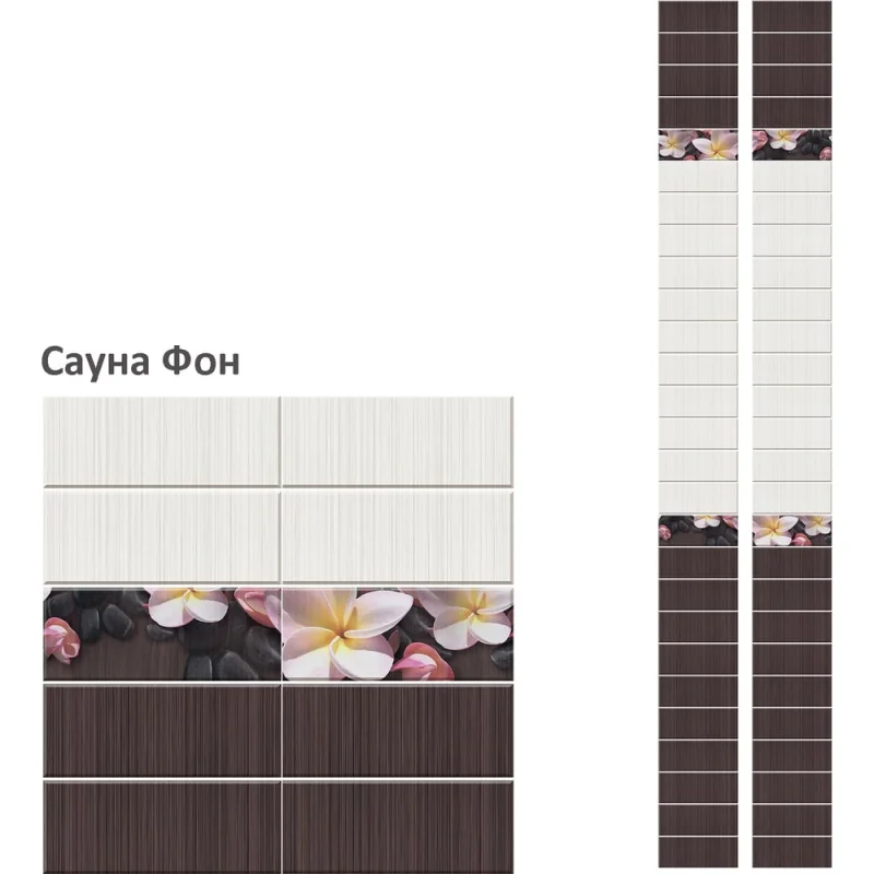 Панель КронаПласт ПВХ Unique Сауна фон 12 шт 00-00057445/12