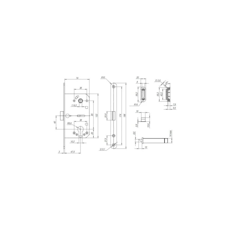 ΠΠΎΡΠΏΡΡ Π·Π°ΠΌΠΊΠ° PUNTO ML85-50/BL SSG (ΡΠ°ΡΠΈΠ½. Π·ΠΎΠ»ΠΎΡΠΎ) Π±Π»ΠΈΡΡΠ΅Ρ 48791